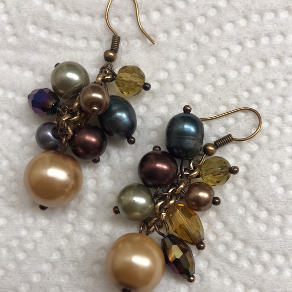 Handmade Beaded Necklace & Earring Set - Picture 2 of 2